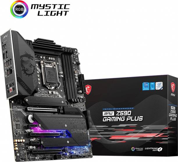 MSI MPG Z590 GAMING PLUS LGA 1200Socket ATX Intel Z590  Chipset DDR4 Motherboard for Desktop
