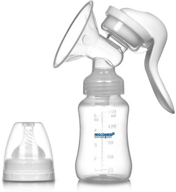NISCOMED Manual First Feed Manual Breast Pump Most Safe and Comfortable Feeding Breast Pump Silicone for Breastfeeding Pump Mother  - Manual