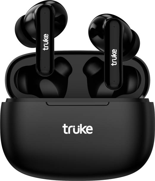 truke Air Buds Lite with Quad Mic ENC, 10mm Driver, Ear Sensor, 48Hours Playtime Bluetooth Headset