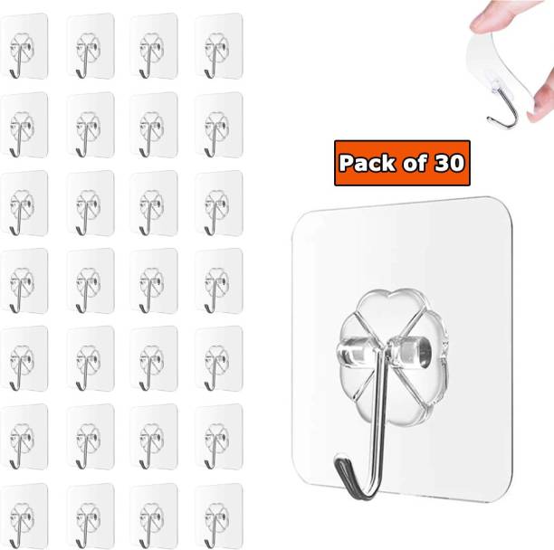 DALUCI Set of 30 Wall Hooks for Hanging Strong (Pack of 30) Hook 30