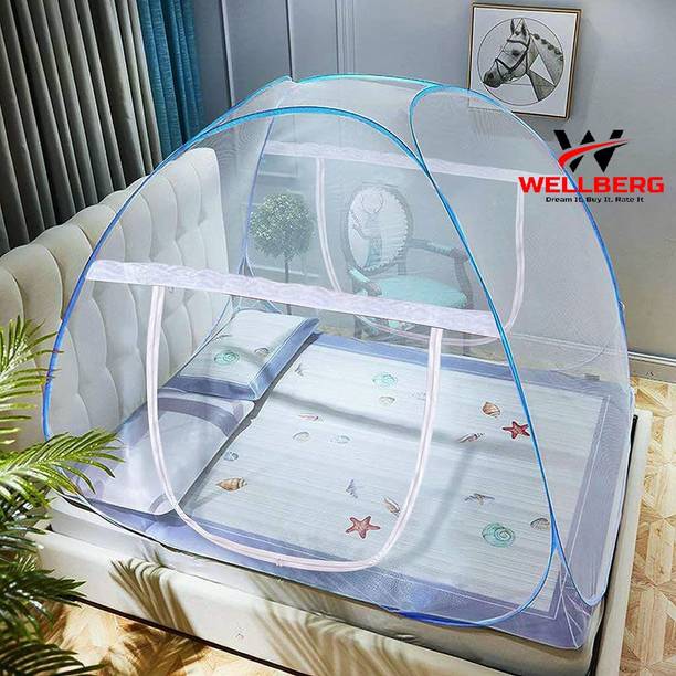 DAYGLOW Mosquito Net for King Size Bed|Polyester, Foldable, High Durability| Polyester Washable Adults Mosquito Net
