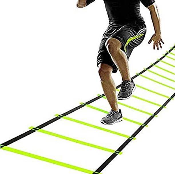 LYCAN Super Speed Agility Plastic Ladder for Track and Field Sports Training (4 Meter, 8 Rungs) Speed Ladder
