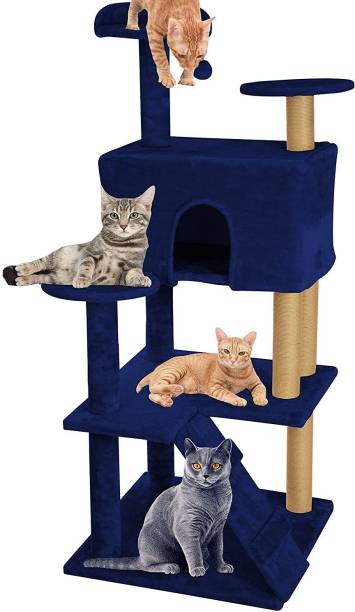 Flipkart Perfect Homes Studio Cat-801-Blue Free Standing Cat Tree