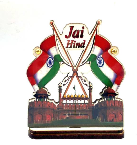 WOLCH India Double Sided Wind Car Dashboard Flag