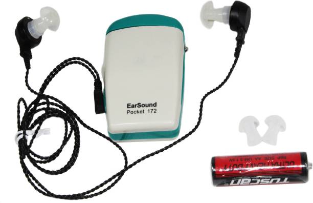Dishan Ear Sound 172 Both Ear Amplifier for seniors Old Age V-2 Cord-UN-172 Pocket Model Hearing Aid