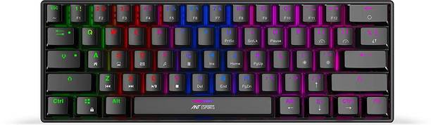 Ant Esports MK1300 Mini Red Swiitch Wired USB Tenkeyless Gaming Keyboard Compatible with Desktop, Laptop, Mac Easy to Use,Plug and Play,Quick, Comfy Durable body
