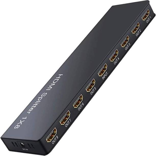 TERABYTE 1x8 HDMI Splitter, Out Audio Video HDMI 1.4V Splitter, 4k 8 Port HDMI Splitter Media Streaming Device