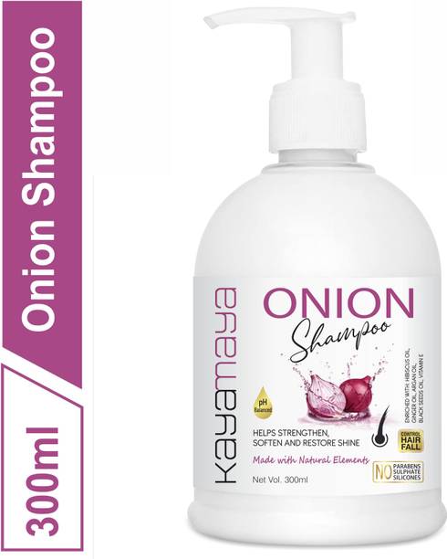 Kayamaya Onion Shampoo with Vitamin E, Natural Extracts & Herbs
