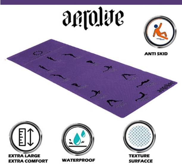 Aerolite Sun Salutation Purple 6.5 mm Yoga Mat