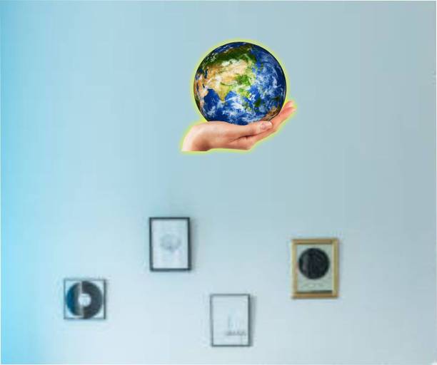 Varadvinayak 50 cm Earth Self Adhesive Sticker