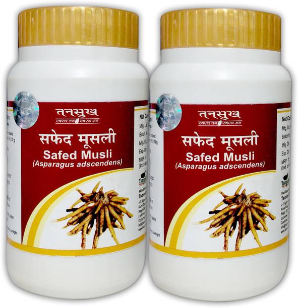 Tansukh Safed Musli Powder, Safed Musli Churna | 100gm x 2 | Asparagus Adscendens Powder | Ayurvedic Remedy for Men