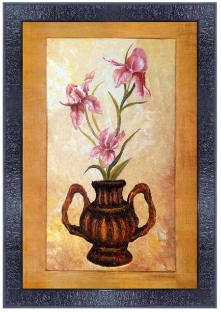 pnf Flower Wood Photo Frames with Acrylic Sheet (Glass)9972 Digital Reprint 14 inch x 10 inch Painting