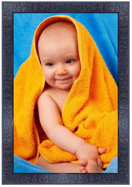 pnf New born Baby Frames with Acrylic Sheet (Glass)-0582-baby Digital Reprint 14 inch x 10 inch Painting