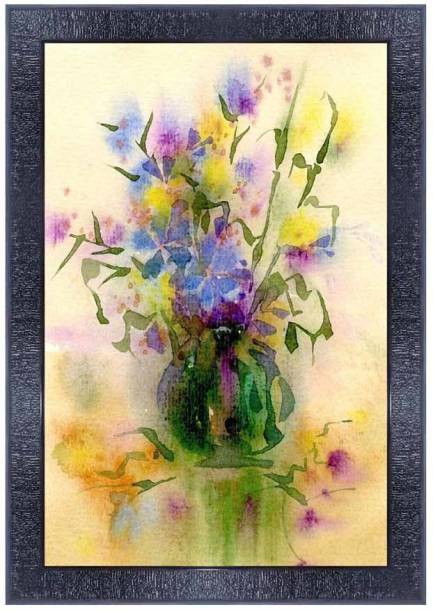 pnf Flower Wood Photo Frames with Acrylic Sheet (Glass)6183 Digital Reprint 14 inch x 10 inch Painting