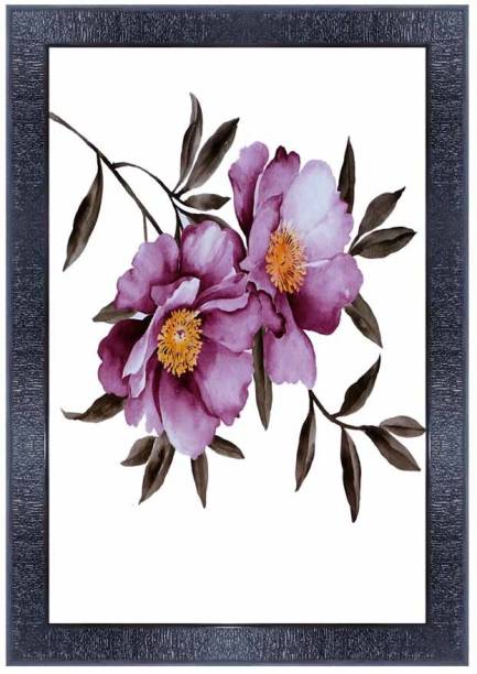 pnf Flower Wood Photo Frames with Acrylic Sheet (Glass)6421 Digital Reprint 14 inch x 10 inch Painting