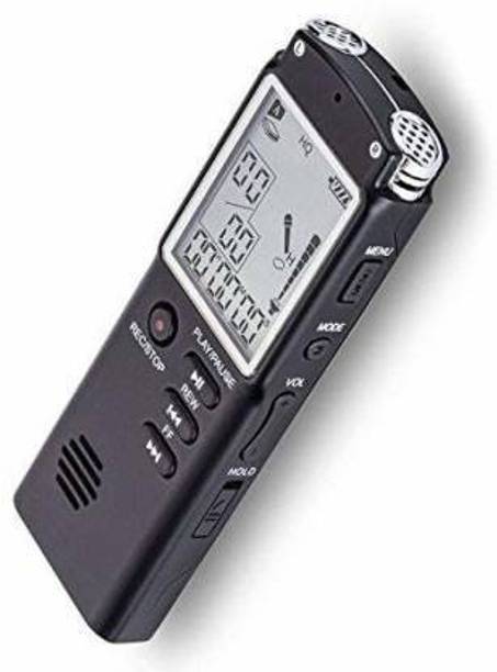 BLUELEX Voice Recorder USB Professional Dictaphone Digital Audio Voice Recorder with WAV MP3 Player Black_8GB 8 GB Voice Recorder 8 GB Voice Recorder