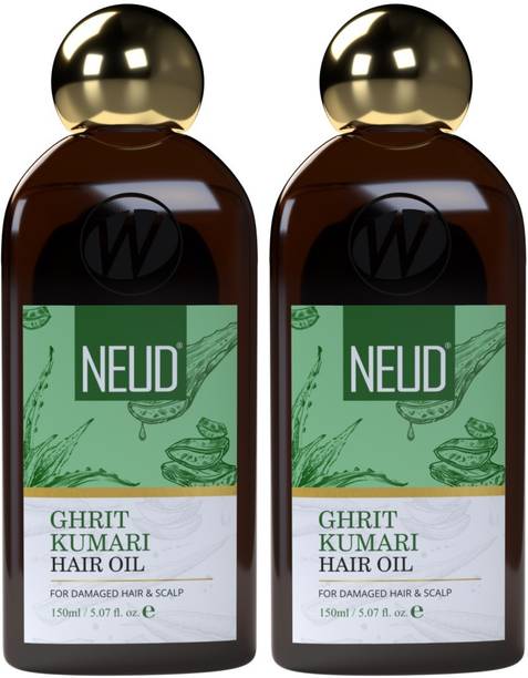 NEUD Ghrit Kumari Aloe Vera Oil for Men & Women -2 Packs Hair Oil