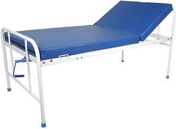 MAHABIR FURNITURE Iron, Foam, Polyester Manual Hospital Bed