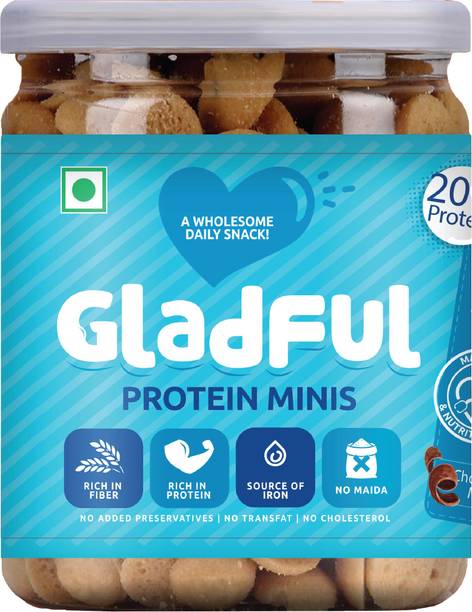 Gladful Chocolatey Protein mini cookies for kids and families Cookies