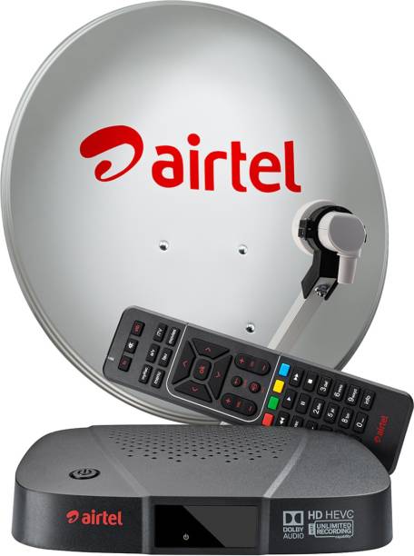 Airtel Digital TV HD Set Top Box With 6 Month Uttam UDP Marathi-Hindi HD Pack + Recording Feature + Free Standard Installation