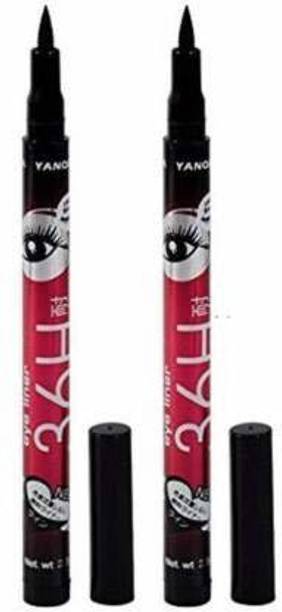 Miss Hot High quality waterproof liquid Eyeliner 36H no smudge suitable for contact lens users also Black 2.5 g