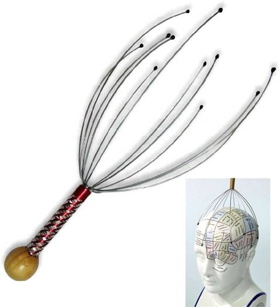 Mullewa 5664 Manual Head Massage Hand Held Scalp Oil Massager Pain Relief And Hair Growth , Head Massager Neck Massage Octopus Scalp Stress Relax Spa Therapy Dealing (pack of 1) Massager