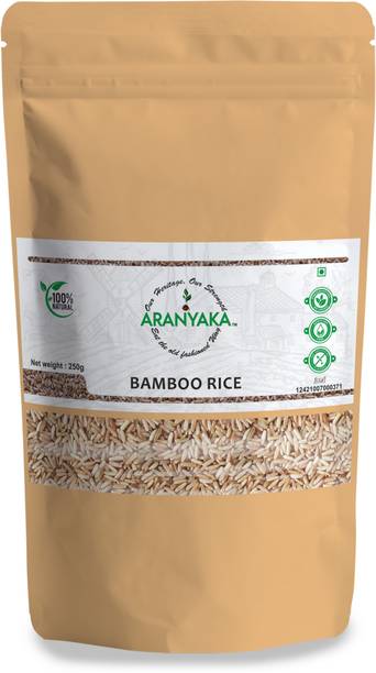 ARANYAKA Kerala Wayanad Forest Bamboo Rice (250g) Brown Bamboo Seed Rice (Small Grain, ) 0.25Kg Brown Bamboo Seed Rice (Small Grain, Raw)