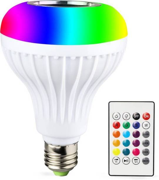 IKZAI LED Music Light Bulb | B-22 led Bulb with Bluetooth Speaker RGB Changing Color Lamp Built-in Audio Speaker with Remote Control for Home | Bedroom | Party Decoration Smart Bulb Smart Bulb