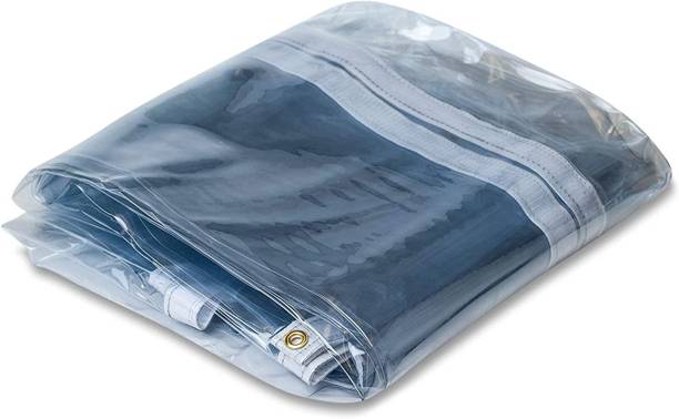 DEWAN SONS Transparent Tent - For Durable Multipurpose Clear PVC Tarp Cover With Rustproof Grommets For Residential, Industrial & Commercial Use - 7 by 8 Feet