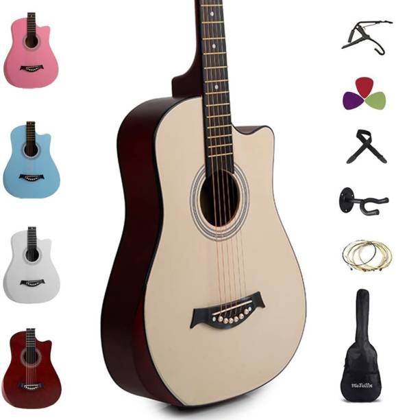Medellin Carbon Fiber Acoustic Guitar with free Online learning course Durable Carbon Fiber Matt Natural finish Body for beginners with handrest, set of Strings, Strap, Bag, 3 Picks, Capo, Guitar Wall Hanging Stand and Free GUITAR LEARNING COURSE (Special Learning Combo with Guitar) Acoustic Guitar Carbon Fibre Solid Wood