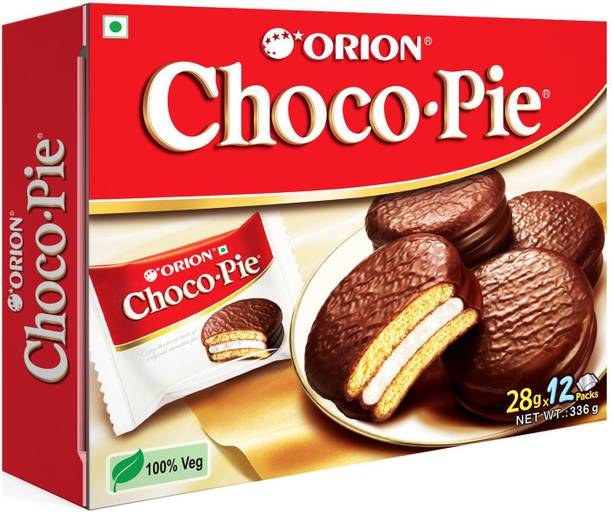 ORION Choco Pie Chocolate Coated Soft Biscuit Cream Filled Biscuit