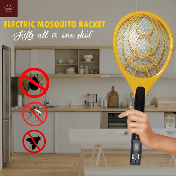 STARK MUSIC WORLD ® Set 2 HIGH QUALITY Electric Mosquito Racket Insect Killer 3 Mosquito Coil