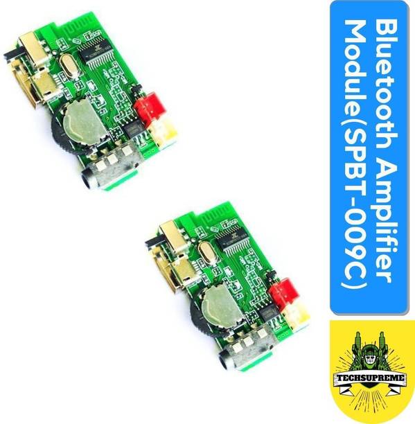 TechSupreme Bluetooth Amplifier Module (pack of 2) Board (SPBT009C) Electronic Components Electronic Hobby Kit