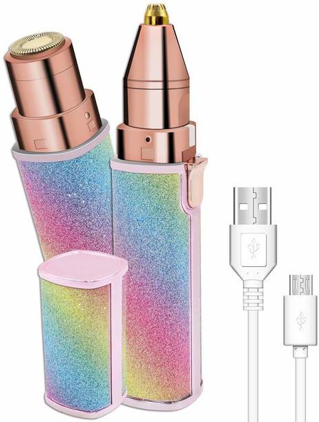 NKK TRADERS Rechargeable Eyebrow Trimmer & Facial Hair Remover, 2 in 1 Eyebrow Razor