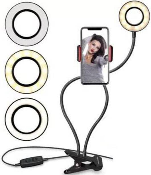 WRADER USB Powered Streaming Light with 3 Color Modes 10 Brightness Levels for Computer Laptop Light for Video Conferencing Zoom Lighting Ring Flash