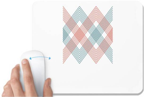 UDNAG White Mousepad 'Illustration | Drawing6' for Computer / PC / Laptop [230 x 200 x 5mm] Mousepad