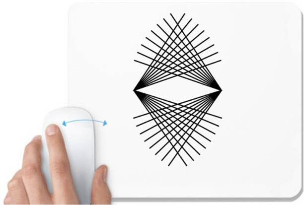 UDNAG White Mousepad 'Illustration | Drawing1' for Computer / PC / Laptop [230 x 200 x 5mm] Non Slip Base Mousepad
