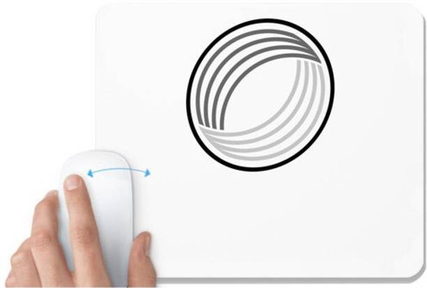 UDNAG White Mousepad 'Illustration | Drawing4' for Computer / PC / Laptop [230 x 200 x 5mm] Non Slip Base Mousepad