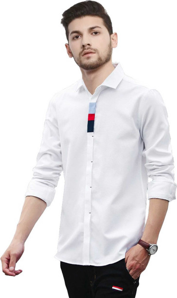 white cotton shirts flipkart