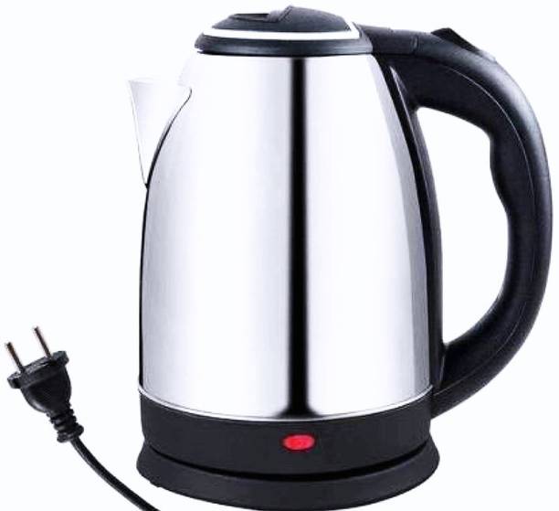 Vairy Stainless Steel 2 Litre Electric Kettle | Auto Shut Off Multipurpose | Extra Large Kettle Electric with Handle Hot Water Tea Coffee Maker Water Boiler, Boiling Milk (2 Liter) Electric Kettle (2 L, Silver) Electric Kettle