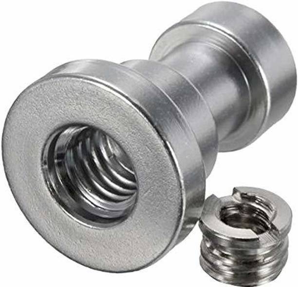 MILLETS Branded Tripod Screw Adapter with 1/4” to 3/8” Screw for Camera Flash Bracket Light Stand Tripod Monopod Flash Shoe Adapter