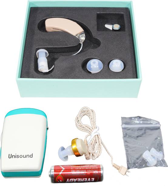 Dishan Unisound Pocket-172 (Pocket Model)- Unisound UN-125 (BTE) Hearing Aid machine Combo- Unisound Pocket-172 (Pocket Model)- Unisound UN-125 (BTE)- Sound Enhancement Amplifier Behind the ear- Pocket Model Hearing Aid