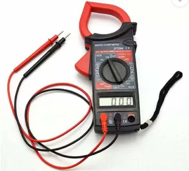 AASTIK SALES D266 AC/DC LCD Digital Clamp Multimeter Electronic Clip-On Pincerlike Testing Meter (MULTI COLOR) Analog Multimeter