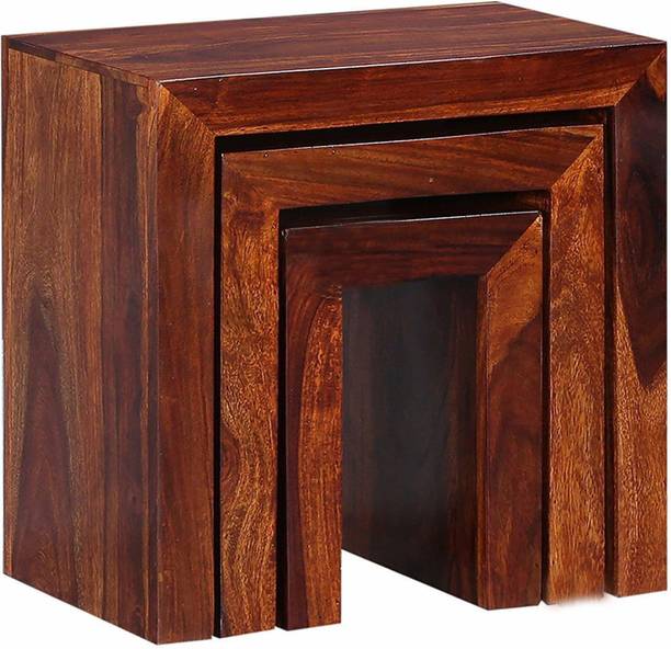 Cherry Wood Rosewood (Sheesham) Solid Wood Nesting Table