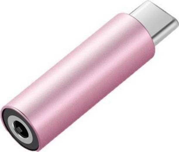 Skymac Pink Type C to 3.5 mm Jack Audio Connector with Noise Cancelling Headphones Jack Converter Audio Adapter for OnePlus 9/9 Pro/8/8 Pro/ 7/7 Pro / 1+6/1+6T & Oneplus Nord(3.5mm Audio Jack) Phone Converter (Android iOS) Phone Converter