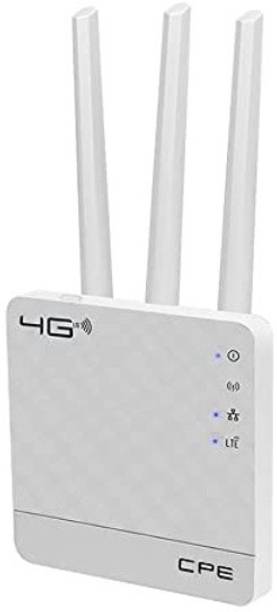 Wedron 300Mbps Wireless 4G LTE Wi-Fi 300H Plug & Play, Parental Controls, Guest Network, with Micro SIM Card Slot, WiFi Router 4G Router 2.4 GHz 300 Mbps Wifi Speed Dual Band External Antenna MiFi (Sim Based)