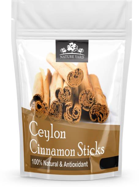 NATURE YARD True Ceylon Cinnamon Sticks / Organic Srilankan Dalchini - 100gm - Genuine Original Imported Quills For Weightloss And Cooking