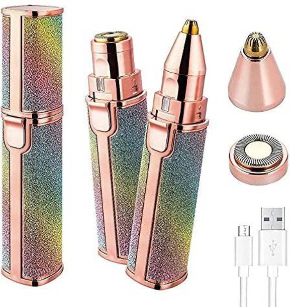 deadly 2 in 1 Portable eyebrow trimmer for women Painless Electric Rechargeble Trimmer 2 min  Runtime 2 Length Settings