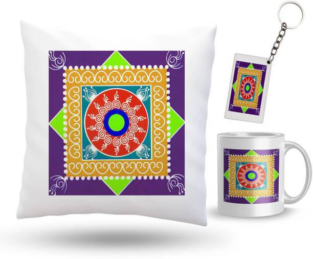 Dreamcart Cushion, Mug, Keychain Gift Set