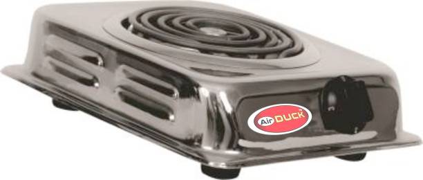 Air Duck 2000 Watt Rectangular Silver Chrome Air-Cook Stove Hot Plate Induction Cooktop Electric Cooking Heater
